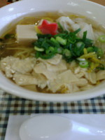 「日光ゆず塩らーめん」@豚嘻嘻 上河内SA（下り）店の写真