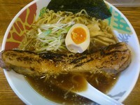 「ドデカ中華そば ¥980」@つけめん 彩香 若葉店の写真