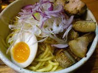 「【限定】スパイシー汁なし（塩バージョン）炙りチャー　￥800」@らーめん 破顔の写真