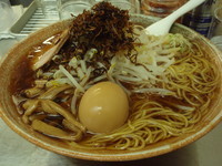 「味玉覆麺(880円)大盛(100円)(300g)」@覆麺 智の写真