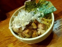 「煮干し汁なし　炙りチャーシュー」@らーめん 破顔の写真