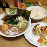 「ラーメンセットの太麺」@ラーメン一平家の写真