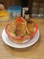 「味噌豚野郎　極太麺変更　９００円」@野郎ラーメン 川崎アゼリア店の写真