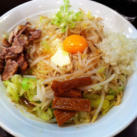 「汁なし(油そば)」@東神田ら〜めんの写真