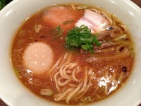 「味噌拉麺800円+半熟煮玉子100円＋九条ネギご飯300円」@創作麺工房 鳴龍の写真
