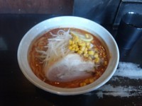 「火山ラーメン」@極太めん ひでまる 千波店の写真