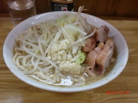 「小ラーメン　ニンニク　￥650」@ラーメン二郎 赤羽店の写真