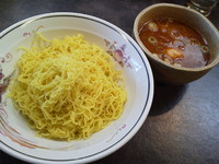 「【冬季限定】釜揚げつけ麺：冷や盛り（特盛り）＋にんにく玉子」@ハルピンラーメン 松本並柳店の写真