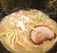 「濃厚魚介豚骨太らーめん700円」@麺バカ息子の写真