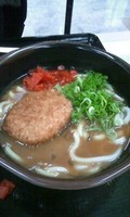 「名塩コロッケ　カレーうどん」@六甲亭 西宮名塩下りSA店の写真