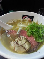 「牛と煮干しの塩900円　限定5食」@おおぜき中華そば店の写真