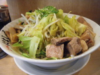 「スタミナ豚骨ラーメン（ヤサイＴ肉Ｗ背脂Ｗ）950円」@ラーメンはましょうの写真