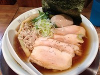 「ガハハ鶏特製そば・麺カタメ・柚子胡椒」@鶏そばムタヒロの写真