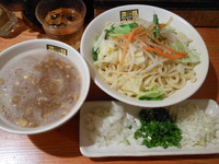 「魚踊つけ麺（中盛）＋ネギネギ」@濃菜麺 井の庄の写真