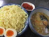 「味玉つけ麺中盛り＋エビ辛味」@縁者の写真