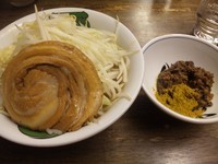 「雷そば カレー（挽き肉） ￥800」@雷 北松戸本店の写真