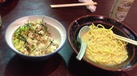 「らーめん＋チャーシュー丼」@横濱家系ラーメン 吟家 新小岩店の写真