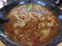 「特製煮込みカーリー麺（700円）＋半ライス（0円）」@麺飯食堂 龍の写真