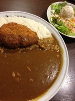 「【限定】ｴﾋﾞｶﾂｶﾚｰ(500g)￥1050＋ｻﾗﾀﾞ」@カレーハウスCoCo壱番屋 牛久中央店の写真