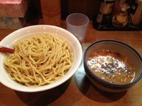「新作味噌つけ麺 大盛　850円」@つけめん 蕾の写真