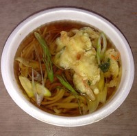 「天ぷらそば（￥300）」@ドライブイン アメヤの写真