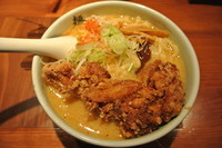 「味噌鶏天ら～麺」@麺屋武蔵 二天 池袋店の写真