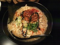 「きのこ肉味噌らーめん(800円)+小ライス(ランチサービス)」@麺や 楓の写真