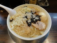 「中華そば 730円 中脂/両ネギマシ」@らーめん潤 蒲田店の写真