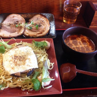 「【期間限定】海老トマトつけ麺¥750＋炙りチャーシュー¥250」@和風らーめん 凪の写真