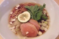 「鴨そば(細麺) 880円」@紫 くろ㐂の写真