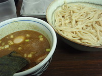 「インドのつけめん大盛、味玉＋白米」@つけめん 玉 本店の写真