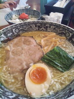 「ラーメンセット（塩）＋大盛り」@中村屋@WeST PArK CaFE レイクタウンアウトレットの写真