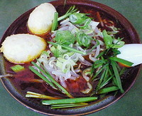 「台湾ラーメン揚げ玉子入り　６００円」@味功の写真