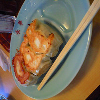 「餃子3ヶ＋チャーシュー麺」@青竹打ち佐野ラーメン 永華 佐野アグリタウン店の写真