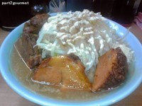 「豚シングル ニンニクアブラワサマヨ(850円)」@ラーメン慶次郎 亀戸店の写真