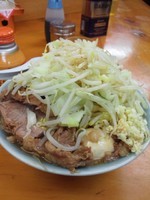 「小ダブル野菜ニンニクカラメ味玉」@ラーメン二郎 新橋店の写真