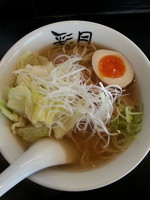 「彩月の塩らーめん(全粒粉麺　大盛)」@麺屋彩月の写真