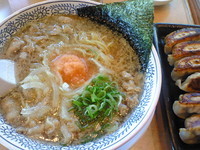 「肉そば＋餃子」@丸源ラーメン 所沢北野店の写真