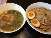 「つけ麺 (芳醇) 並・こってり (750円) (+半熟味つけ」@茨木きんせいの写真