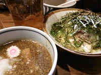「あきら　しぐれver　つけ麺（平打ち）＋ビール&ets」@ラーメンアキラの写真