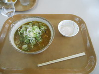 「カレーうどん+温泉たまご」@ラビットの写真