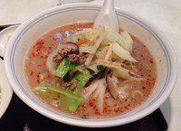 「担担麺＋ライス(750円＋200円)」@ファミリー中華 古丹の写真