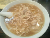 「肉ソバ（750円）」@麺工房HIRAMAの写真