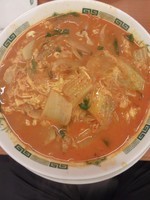 「チゲ味噌ラーメン【560円】」@熱烈中華食堂 日高屋 阪急大井町ガーデン店の写真