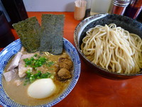 「二代目つけ麺（中盛）＋特製　750＋250＝1000」@二代目狼煙 本店 葉隠製麺の写真