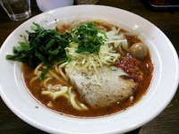 「【1月の限定】べジトマトらー麺（中盛240g）850円」@伝家 志木店の写真