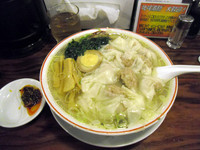 「広州雲呑麺　塩」@広州市場 西新宿店の写真