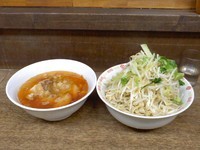 「大豚つけ麺、６００、ラー油少な目、野菜」@蓮爾 さんこま店の写真