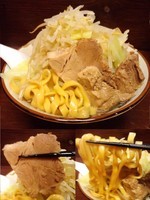 「らーめん小600円 100g野菜」@ぎんやの写真