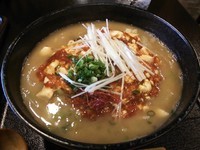 「赤鬼タンメン（激辛麻婆のせ）750円」@小麦屋 満月の写真